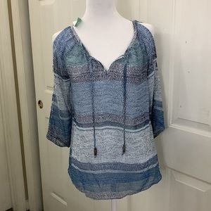 Maurices sheer open-shoulder top